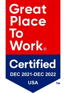 Great Place to Work Certified December 2021-2022